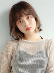 【2回目以降】土日祝日限定❣️小顔カット＋透明感カラー✨＋1stepトリートメント🤭