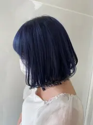 【🌈minimo限定💖】垢抜けたい方必見‼️🩵寒色系💙艶感ワンカラー🫧(ブリーチなし)