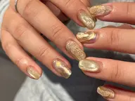 オフありニュアンスデザインネイル