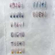 【ジェルオフ無料】NEW夏💗大人気定額ワンホンネイル💅★色味の変更やパーツの配置替えももちろんOK!