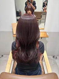 圧倒的ツヤ感✨️ワンカラー➕𝐀𝐮𝐣𝐮𝐚5stepトリートメント