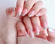 【ハンド】ガラスフレンチ or 氷ネイル¥5980 【初回ジェルオフ無料ケア込み】