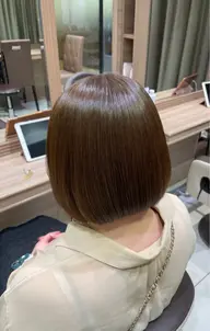 ワンカラー（リタッチ可）🤍+前髪カット✂️