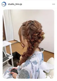 🎐【9:00~16:00迄】限定!浴衣着付+ヘアSet ¥5000