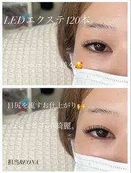 【LEDエクステ!!】可愛く⭐️120本!!シャンプー･コーティング付き💕