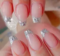 ガラスフレンチ、ペース色付き