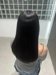 🌙実習・就活にオススメ🌙 🖤黒染めじゃないうるツヤ暗髪🐈‍⬛ 🫧【🖤暗髪ワンカラー➕髪質改善Tr🖤】