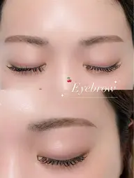まつげパーマ+眉毛スタイリング🌼♡