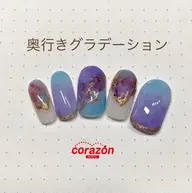 ネイルアートモデル【奥行きグラデーション】※来店時オフ無料※ケア込※¥6000