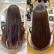 🌈【美髪人気No. 1メニュー】美髪縮毛矯正＋似合わせカット＋透明感カラー＋高保湿トリートメント🌈【髪質改善/韓国】