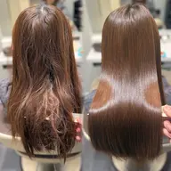 【髪質改善】✨縮毛矯正×カット×Tr✨ 弱酸性縮毛矯正は巻く事も可！柔らかく扱いやすい髪質へ！