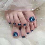 4月予約限定✨ジェルオフ無料フットシンプルネイル