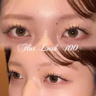 【オフなし❌】flatマツエク~100本（カラー変更可+¥550）（LED選択時+¥1100）