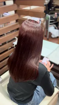 【✨️潤い輝く艶髪へ✨】透明感ワンカラー(ブリーチ不可、ブリーチリタッチ不可)
