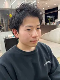 【メンズお悩み解決❤️🔥】一日一名様のみ限定🚨骨格似合わせカット➕前髪立ち上げスポットパーマ(トリートメント付き)