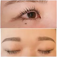 名古屋北区 まつ毛パーマ+美の黄金比☆美眉アイブロウWAXセット¥