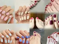 🎀🉐夏限定のハンドネイルワンカラー+フットワンカラー「8800円」❣️ （自店のジェルオフ無料、丁寧ケア込み）