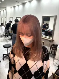 cut + ①ブリーチ + color