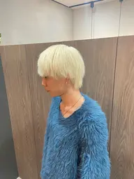 【🚹メンズ限定ハイトーンカラー🚹】 ブリーチ + オンカラー + 補強トリートメント