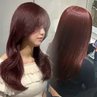 💗ブリーチなしで映える💗カット＋ブリーチなしWカラー＋最高級Aujua7step＋超音波＜高発色/透明感/韓国ヘア＞