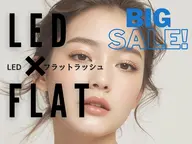 【圧倒的モチ♪話題のLED】フラットラッシュ80本[オフ込]