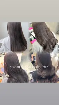 《️🫧one colorで叶える🫧》透明感カラー.⋆𝜗𝜚(肩下ロング料金＋￥1100)