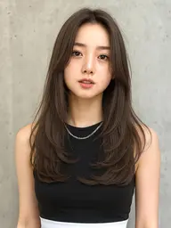 韓国式コテ巻き風パーマ&シルク縮毛矯正＋髪質改善トリートメント＋レイヤーカット