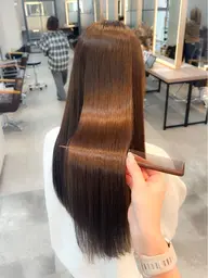 【伸ばし中の方におすすめ✨】前髪カットor整えカット+透明感カラー