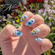 押し花クリスタルスカルプ