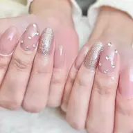 Aシンプルアート【オフケア込】☁️(パラジェルフィルイン)★写真用モデル価格★