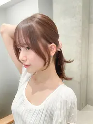 【横顔美人◎】前髪顔まわりカット＋ケアカラー＋オラプレックス2stepトリートメント