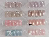 【春の限定・自爪】ちゅるきらワンホンデザイン¥7570 yen【ジェルオフ無料】