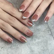 minimo限定価格🌷 hand nail«ガラスフレンチ※ベースカラー有»10,000→9,500※オフあり