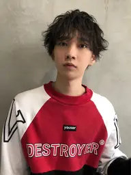 Ⓜ️メンズ限定Ⓜ️カット+パーマorストレートパーマ☘️+3stepトリートメント