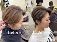 ✨白髪が気になる人必見✨白髪ぼかしハイライト