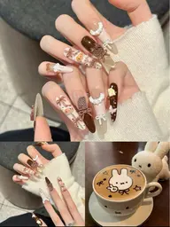💓長さだしネイル💅（持ち込みデザイン） ✨お好きなデザインを持ち込みOK！ストーンやシールは付け放題♪ ※アート除外