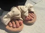 【フット】ジェルネイル・持ち込みデザイン💜⋆͛〈オフ込み〉