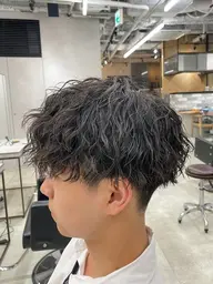 【メンズパーマ】🟦🔥ツイストスパイラルパーマ🔥×メンズカット