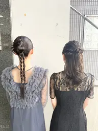 【🎀ヘアセット🎀】ハーフアップ🍀¥3,850