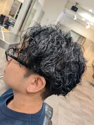 メンズカット＋ワンカラー＋パーマ