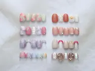 期間限定半額＆オフ無料！【90分】ハンドデザインコース（選べるデザイン・色配置変更可能）