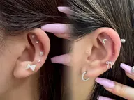 5/5 5/6💎 【耳つぼジュエリー✨】 12粒♪+耳マッサージ💎　オシャレとヘルスケアを♪🦻女性限定