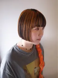 カット+インナーケアブリーチ+インナーカラー