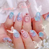 🦩🦩持ち込みデザインやり放題🦩パーツつけ放題🦩デザイン10本5500【ジェルオフ無料ケア込み】