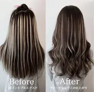 【ポイント・プルエクステ】NOダメージでハイライト20本!!一撃イメチェン!