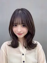 小顔カット+イルミナ透明感カラー+時短髪質改善✨