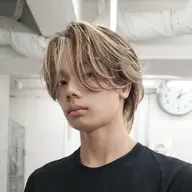 【メンズ海外風茶金ハイライト🇺🇸】　¥19800→¥5500 メンズカット＋海外風ハイライト