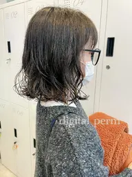 【縮毛×デジパ】カット+ストカール+3STEPトリートメント