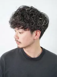 カット+ツイストスパイラル(波巻きも)