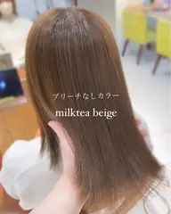【✨ブリーチなしで透明感を✨】カット+ブリーチなしダブルカラー　¥15000→¥13000